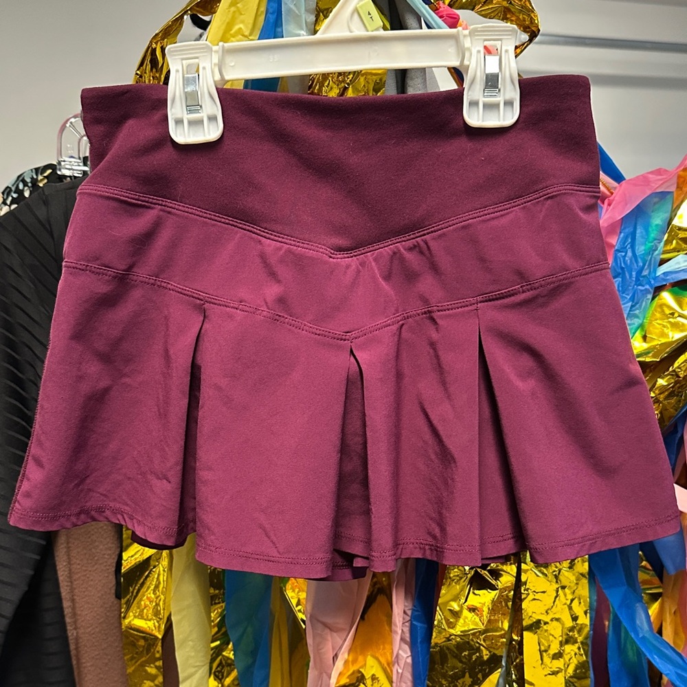 Ivivva Maroon Pleated Skirt